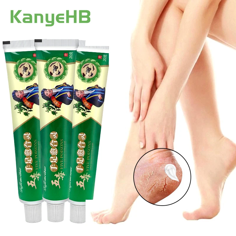 

3pcs Herbal Anti Crack Skin Cream Relieve Hand Drynes Foot Heel Cracked Ointment Removal Calluses Repair Skin Health Care A1605