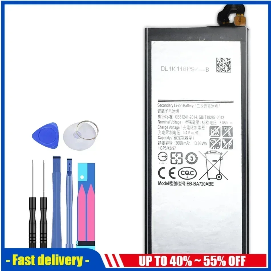 3600 мАч EB-BA720ABE Аккумуляторы для мобильных телефонов большой емкости Samsung A7 A 7 2017