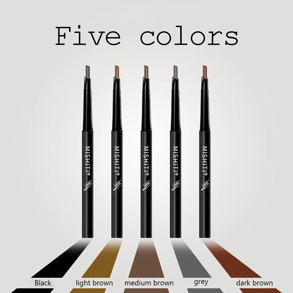 

Makeup doubleheaded automatic rotating eyebrow pencil waterproof sweat-proof long-lasting anti-dizzy makeup eyebrow pencil