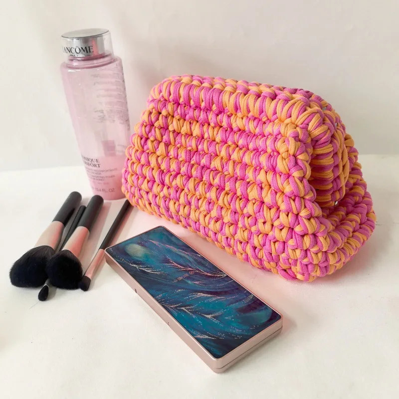 Кошельки женская сумка новинка 2024 Сумка кросс-боди ручной вязки маленькая