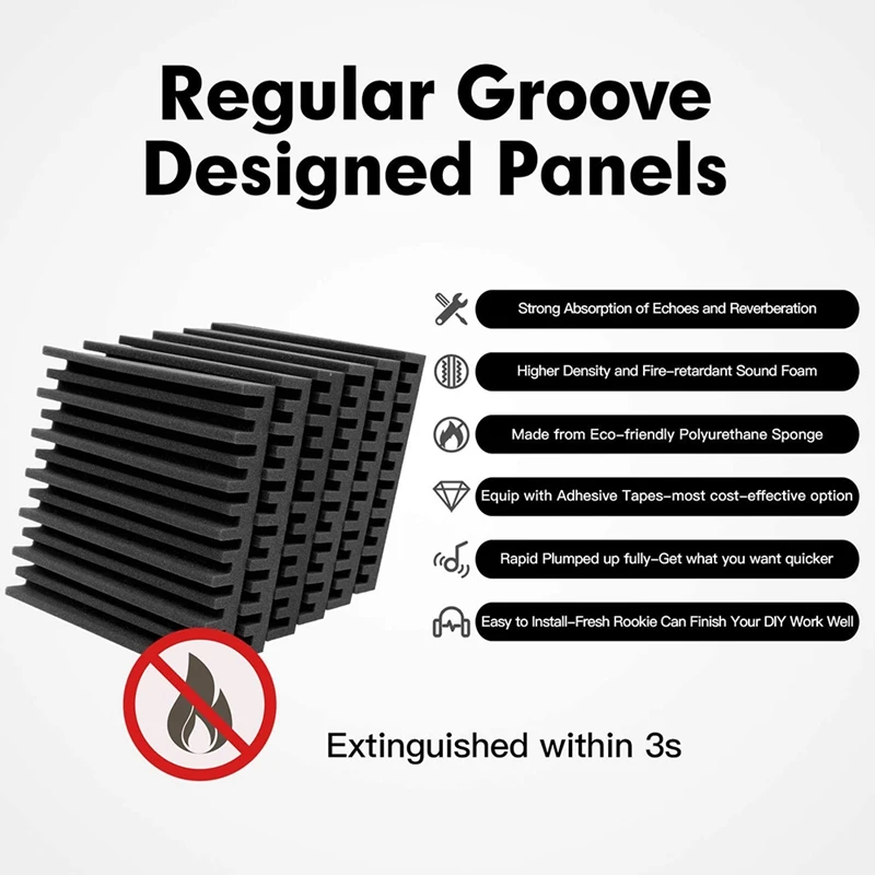 Акустическая пенопластовая доска акустическая плата высокой плотности 12