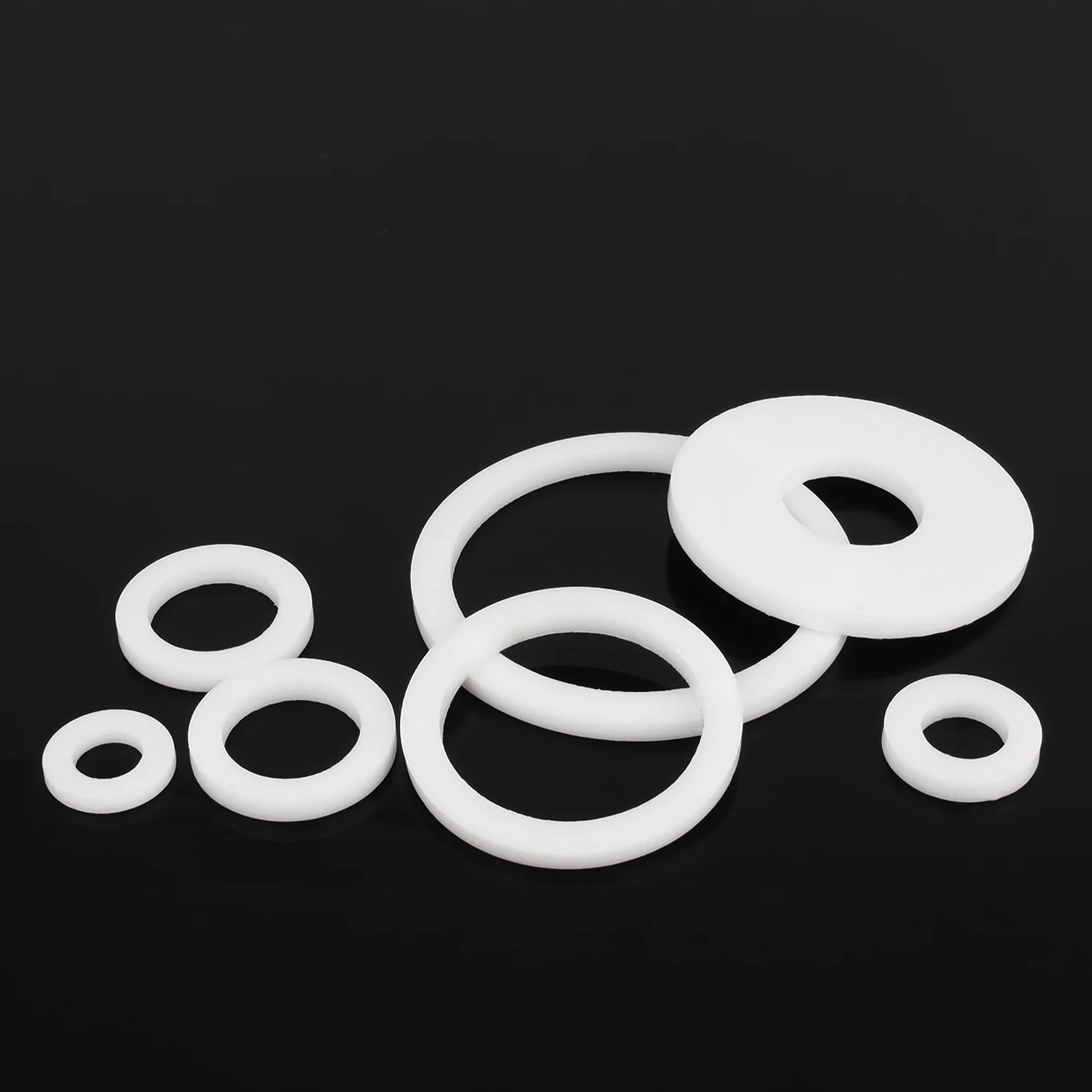 

Белые плоские шайбы из ПТФЭ M6 M8 M10 M16 M20 M30 M35 M45 ~ M426 Уплотнительные прокладки, устойчивые к высоким температурам
