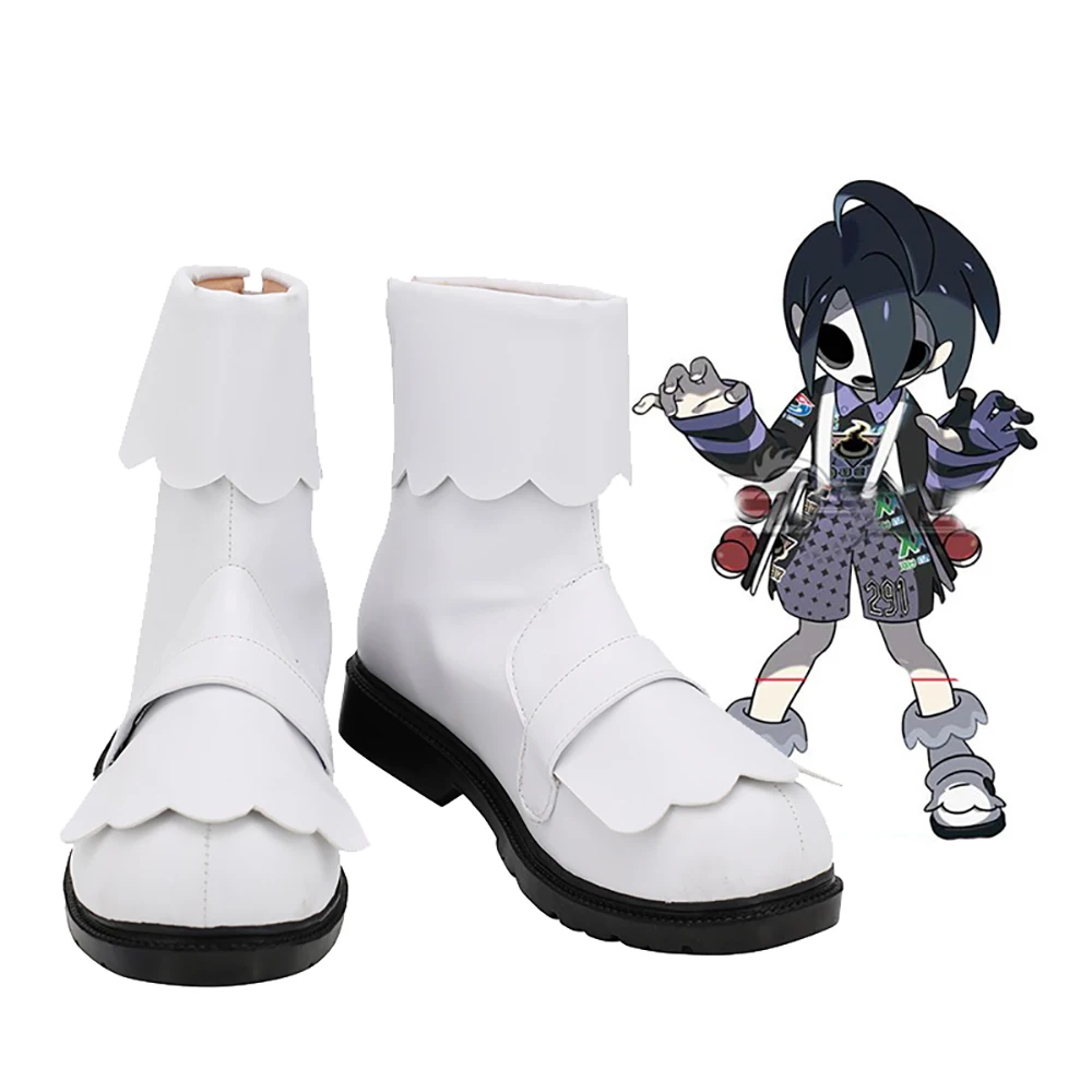 

Pokemon Gym Leader Allister Cosplay Boots White Shoes Custom Made Any Size for Unisex