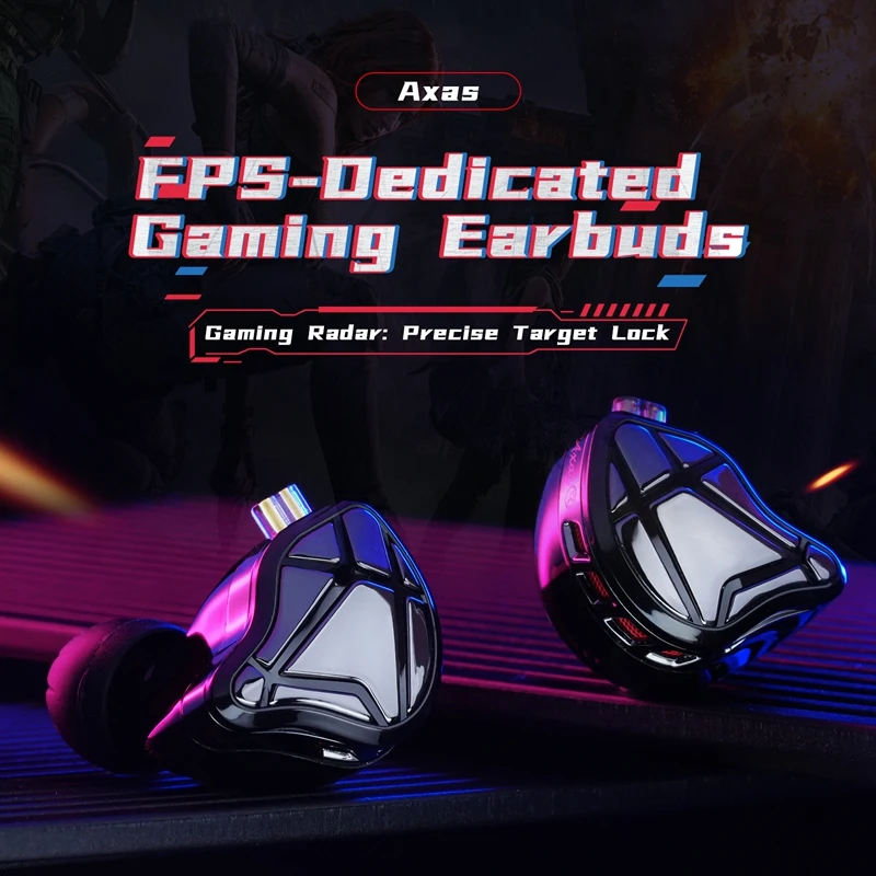 Фото Предзаказ: Игровые внутриканальные наушники KZ Axas FPS-Tuned с радарным позиционированием звука и эргономичным креплением на ухо №3