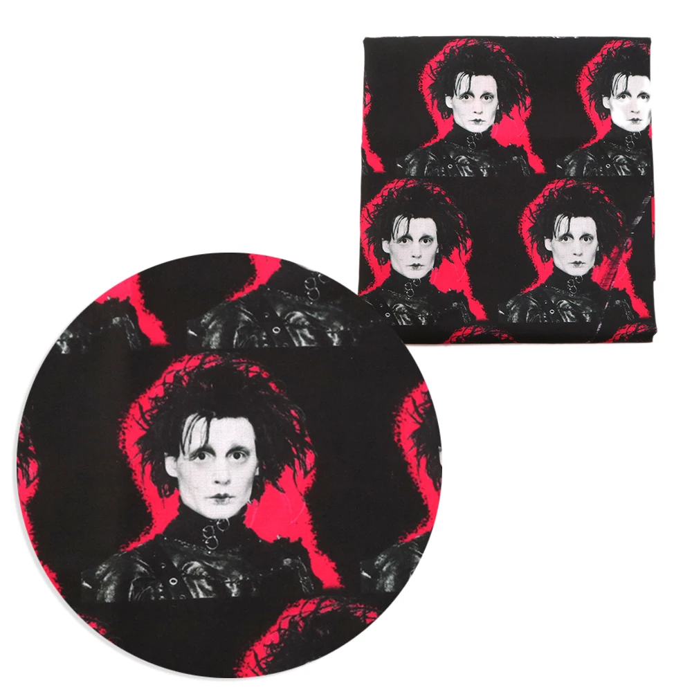 Полиэстеровая хлопчатобумажная ткань 20*33 см с рисунком идола из мультфильма