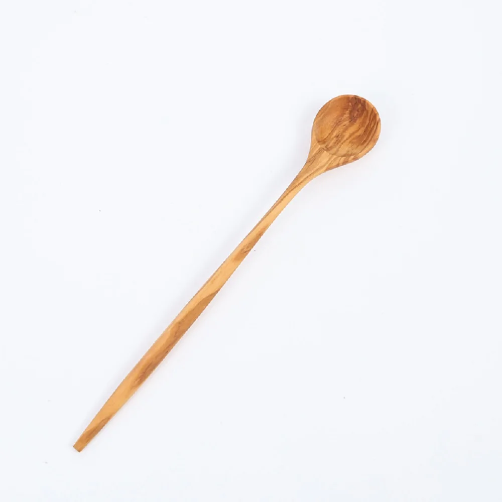 5 Piece Italian Olivewood Spoon Long 20*3*0.7cm Natural Oliv
