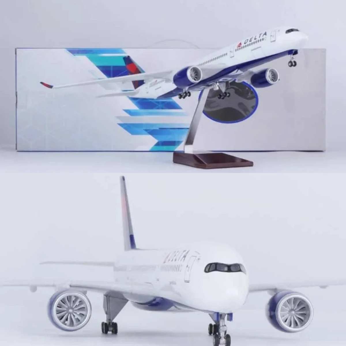 Модель самолета A350 Delta Airline масштаб 1:142 47 см