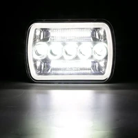 7x 6 6000k driving light csp square led headlights with three rows of reflectors highlow drl car headlights 500w 50000lm