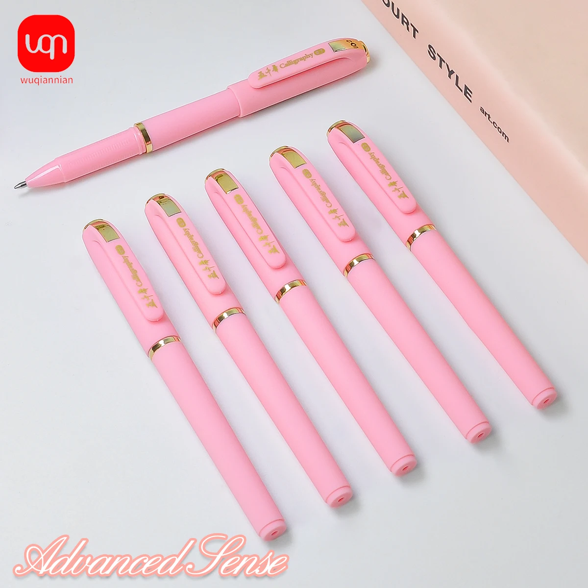 WQN-1/3/6 шт. розовая шариковая ручка милые розовые чернила KAwaii 0 7 мм перо школьные