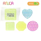 Игрушка-антистресс вечная пупырка, светится в темноте, в ассортименте 12х12см ЦЕНА ЗА 1 ШТ