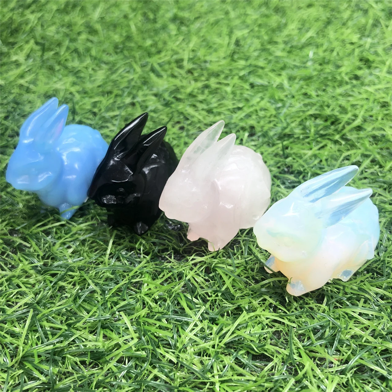 Недорогая натуральная Хрустальная животная мини-Хрустальная Опаловая форма