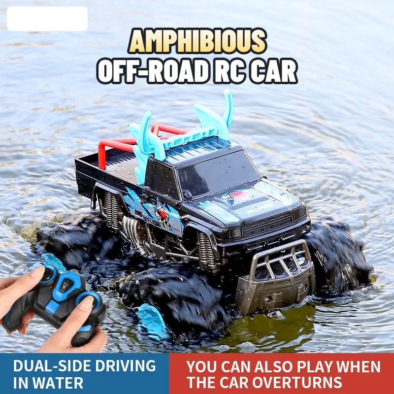 

Amphibious RC Car 1:16 4WD Off-Road Remote Control Vehicle Double-Sided Flip Driving Drift Rc Cars Suitable For Desert And Pool