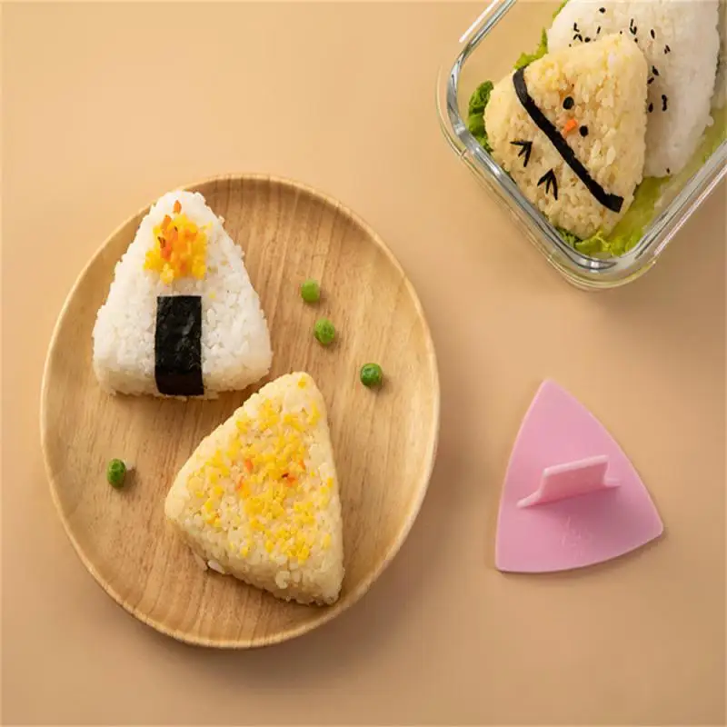 

Baby Triangle Rice Ball Mold Plastic 2023 Children's Baby Japanese Sushi Bento Tool Set Childrens Seaweed Rice Grinder Portable