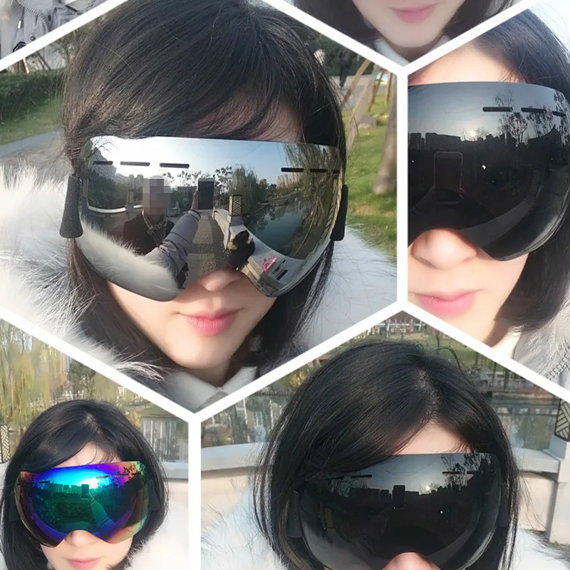 Очки для катания на лыжах с защитой от ветра и запотевания