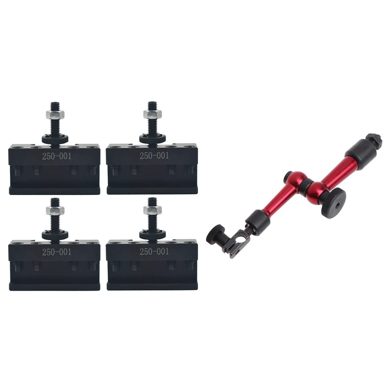 

M5 Universal Flexible Magnetic Metal Base Holder Stand With 4PC SETS 250-001 0XA Quick Change Tool