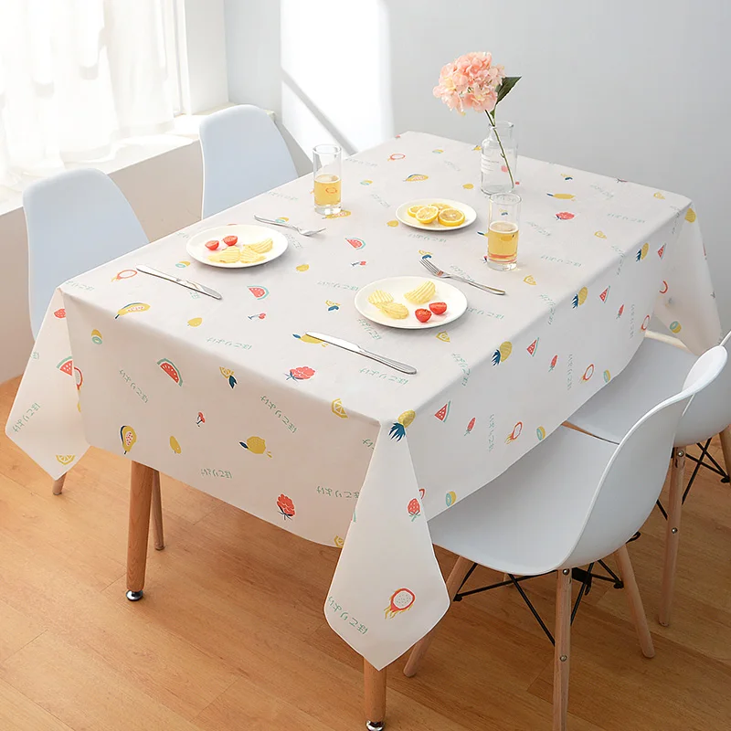 

Table cloth waterproof dining table mat, desk ins, Nordic rectangular household tea table fabric art for students