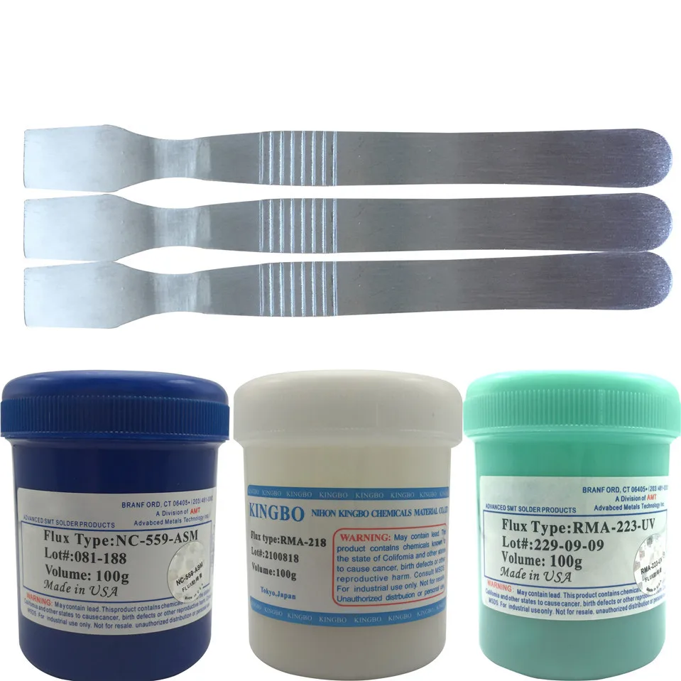 

Flux NC-559-ASM-UV solder paste For Phone LED BGA SMD PGA PCB Repair + Needles Rework Tools