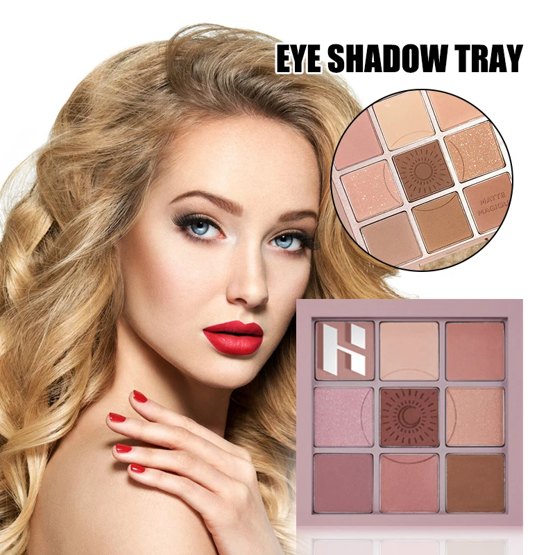 

Новинка 9 цветов s не летающая пудра Высокая цветопередача матовые Перламутровые тени для век Палитра не летающая пудра Высокая цветопереда...