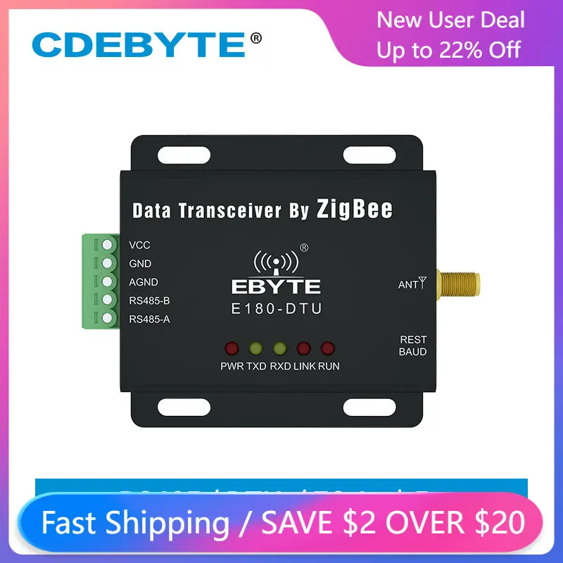 E180-DTU-ZG120-485 ZigBee 3.0 Ad Hoc Networking RS485 IoT Wireless Transceiver Radio Modem