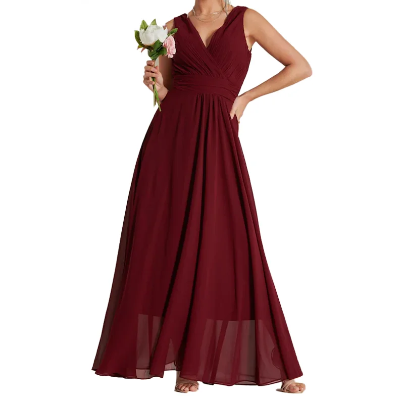 Женское платье NoEnName_Null без рукавов полиэстер