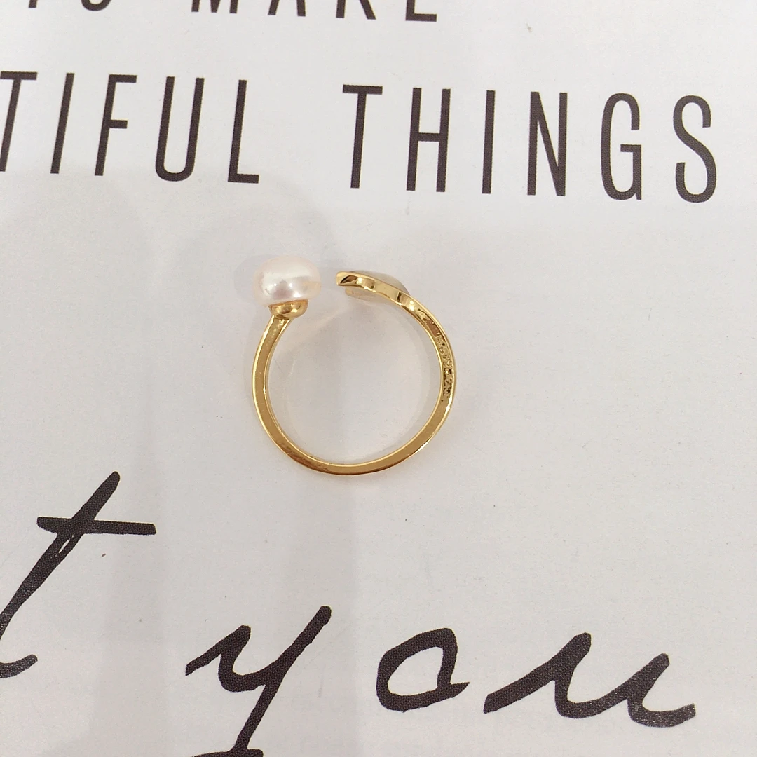 ZHBORUINI 2024 100% высококачественное кольцо с натуральным пресноводным жемчугом