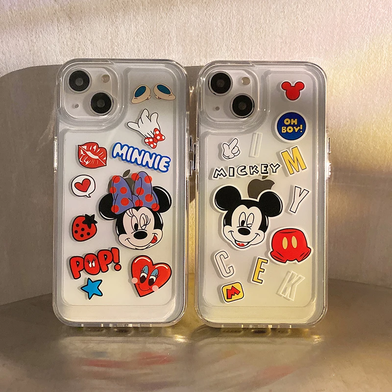 

Disney mickey minnie mouse Phone Case for iPhone 11 12 13 mini pro XS MAX 8 7 Plus X XR Cover