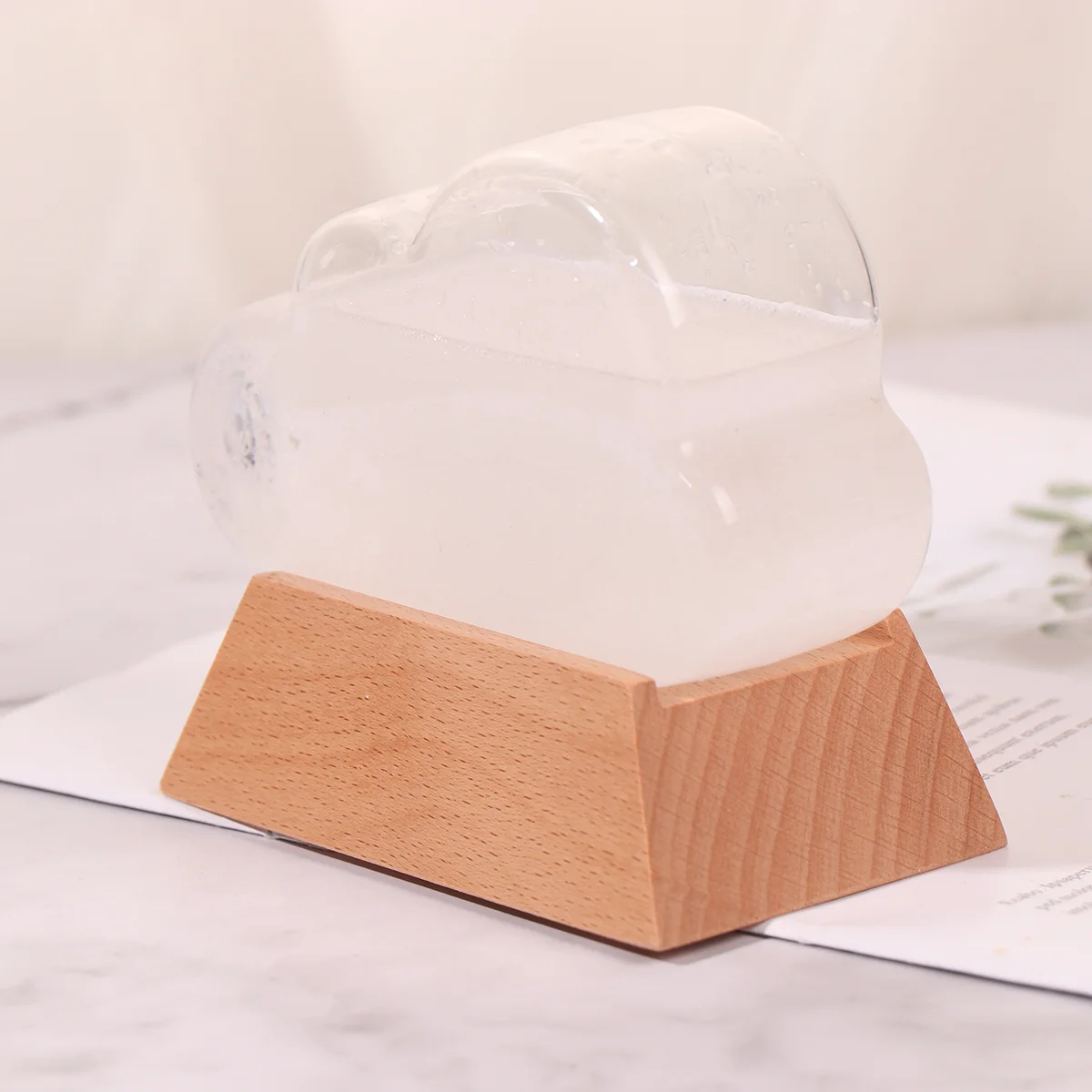 

Weatherstorm Predictor Cloud Bottle Barometer Forecaster Predicting Crystal Forecast Station Globe Ornament Decoration