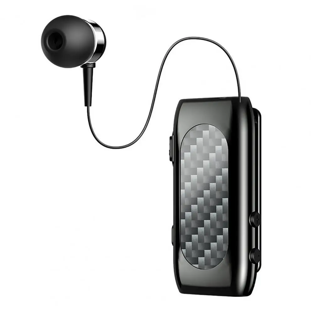 

Bluetooth-compatible Earphone Telescopic ENC Noise Reduction Collar Clip Mini Wireless Headset Handsfree Earbuds for Business