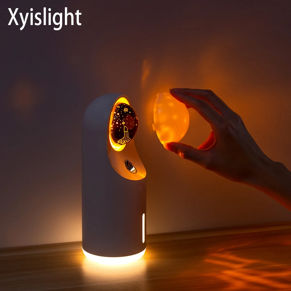 

Galaxy Aurora Projector Light with Air Humidifier LED Night Light Mist Ambient Lamp Room Office Decoration Home Birthday Party