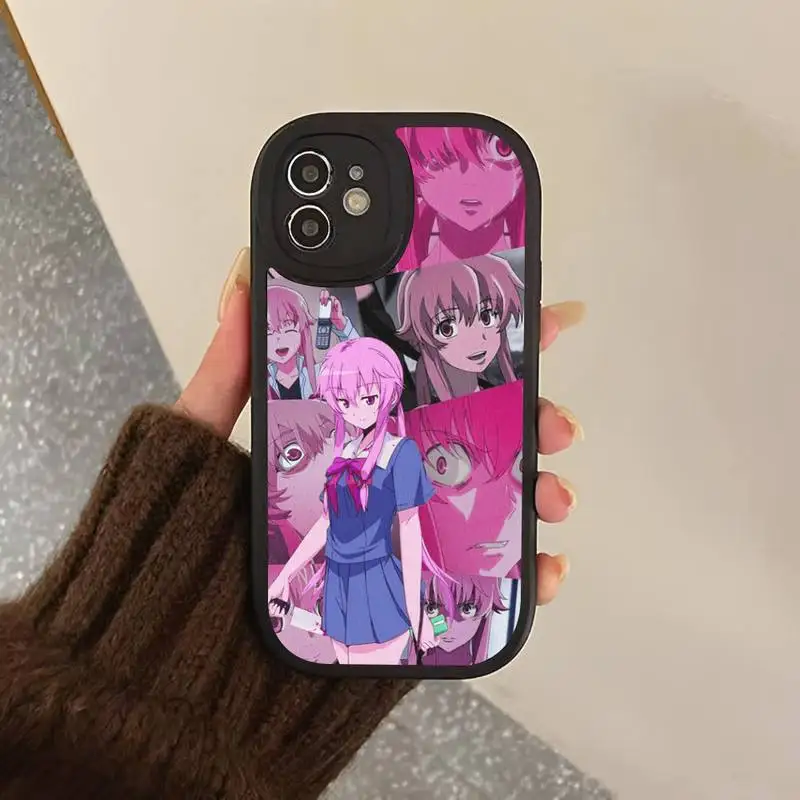 Anime Mirai Nikki Future Diary Phone Case Hard Leather Phone Case For iPhone 14 13 12 Mini 11 14 Pro Max Xs X Xr 7 8 Plus