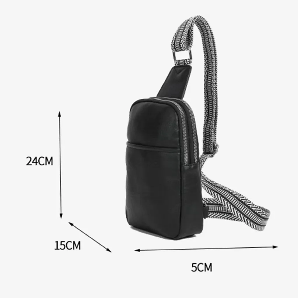 2023 New Small Shoulder Bag Large Capacity Durable PU Leather Waist Bag Simple Fashion Zipper Phone Purse Designer