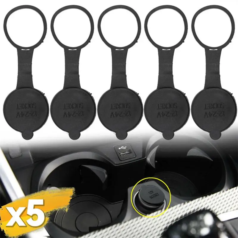 

New Universal Car Cigarette Lighter Socket Cover 12V Outlet Lid Dust-proof Waterproof Cap Wire Connector Protective Sleeve