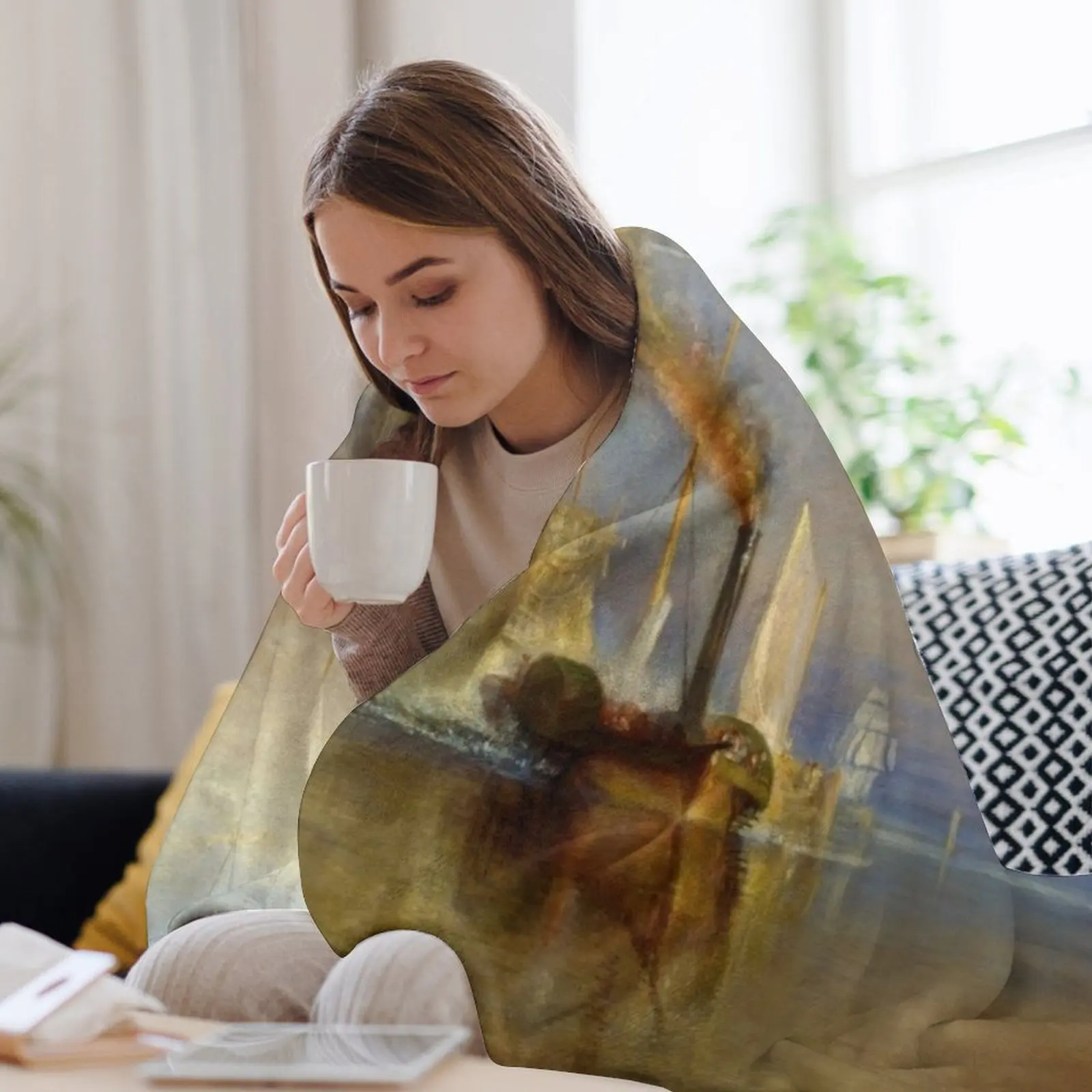 Одеяло The Fighting Temeraire от Дж. М. В. Тернера (1838) Самые мягкие одеяла для пикника