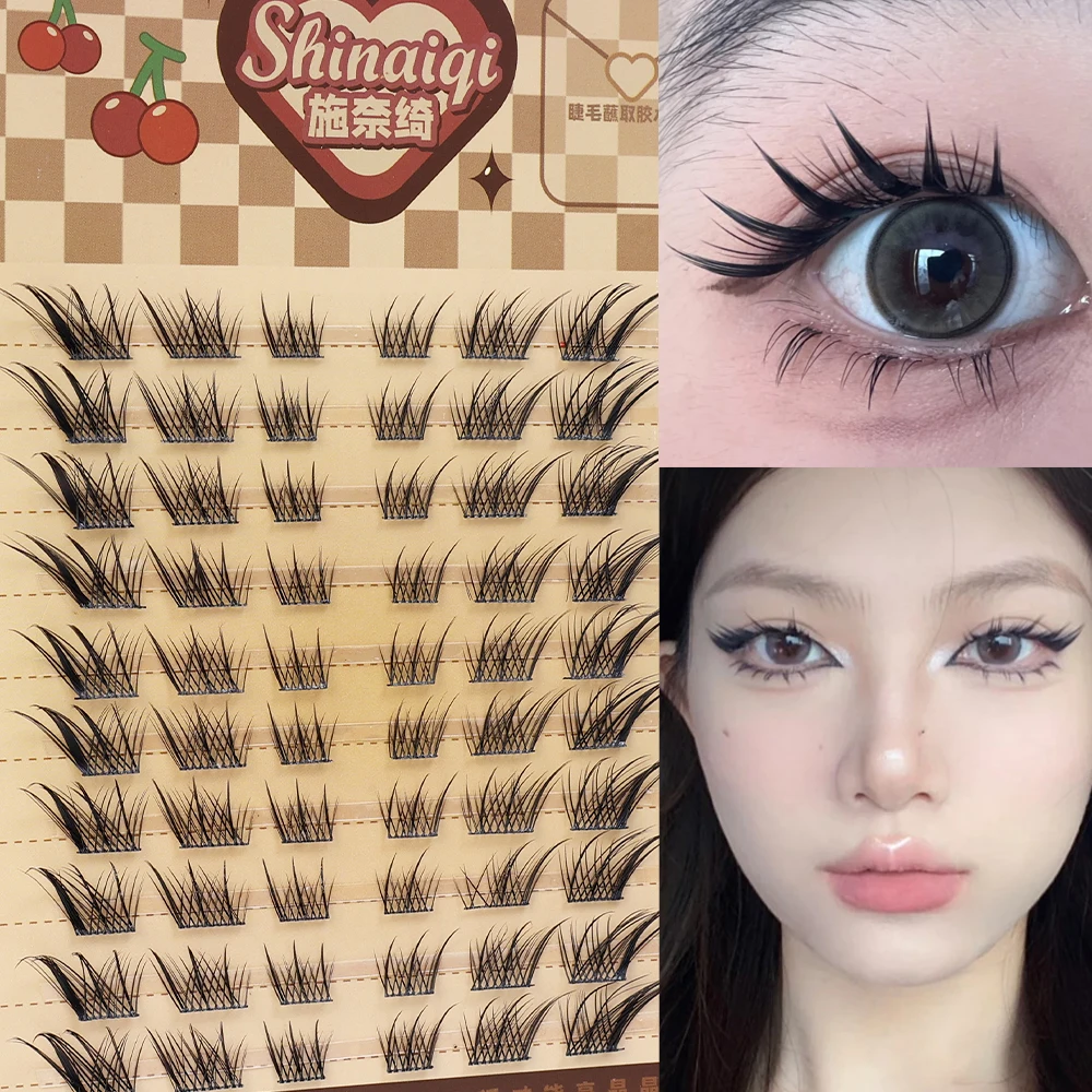 Смешанные пушистые одиночные накладные ресницы отдельные для наращивания