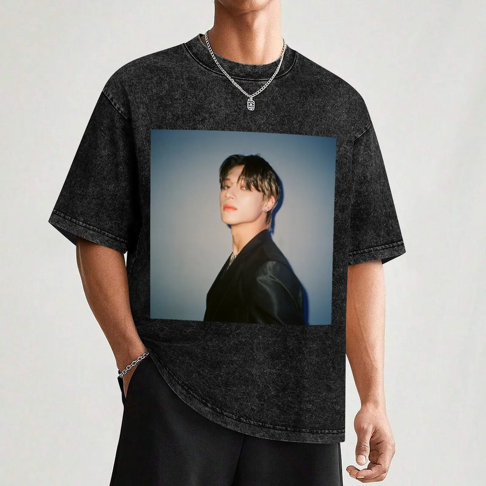 Футболка ATEEZ Wooyoung бутик одежды на день Святого Валентина модные рубашки рубашка