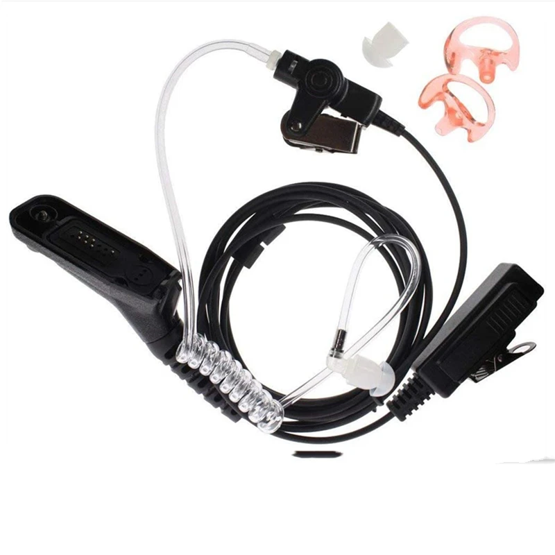 

3'2 Wire Earpiece Mic Headset Mic Acoustic Tube Noise Reduction Reinforced Compatible with Motorola XPR 6500 XPR 6550 XPR 6580