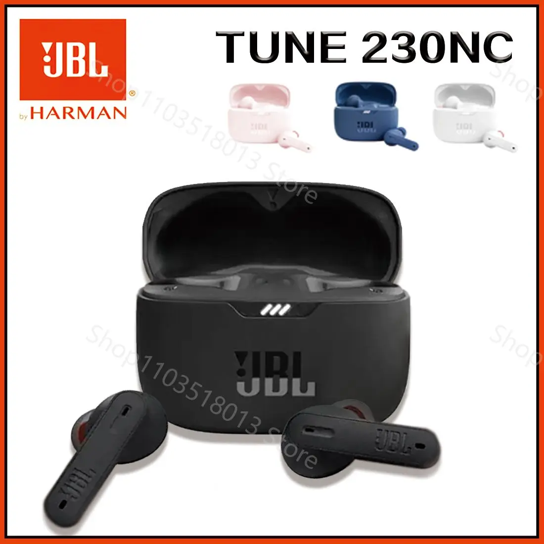 Фото JBL Tune 230NC TWS Беспроводные Bluetooth наушники с шумоподавлением Стерео наушники с чистым басом Водонепроницаемые наушники Smart Sport №1