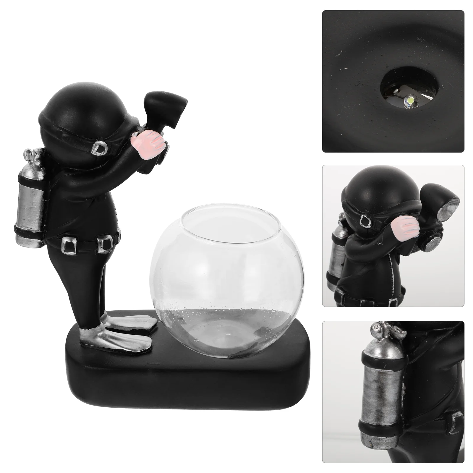 

Vase Plantplanter Desktop Hydroponics Air Terrarium Water Flower Figurines Spaceman Swimmers Hydroponic Scuba Stations
