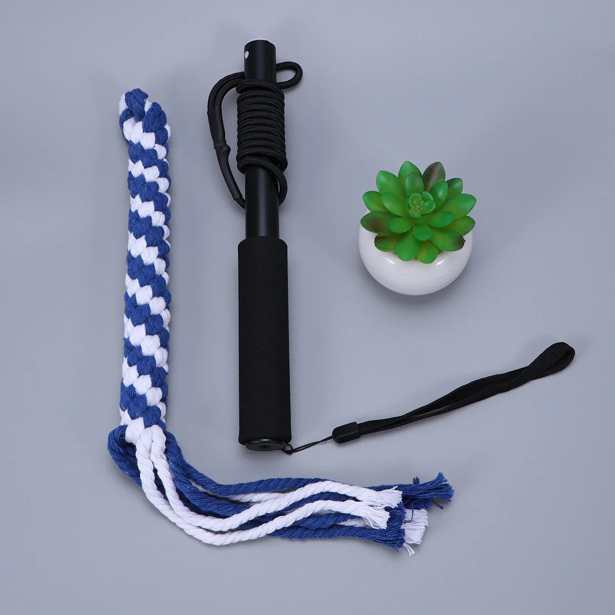 

1Pc Extendable Teaser Wand, Pole Interactive Teaser Wand with Chewing Rope for Small Medium Large Dogs Training Playing, Flirt
