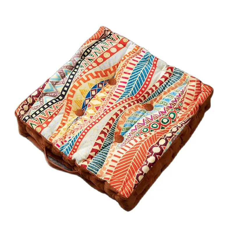 

Bohemian Style Seat Cushion Thicken Tatami Floor Mat Futon Fluffy Office Backrest Pillows Home Decor Chair Cushion Hassock 40cm