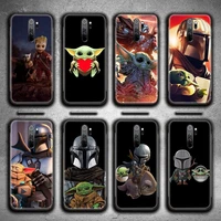 baby yoda the mandalorian phone case for redmi 9a 9 8a note 11 10 9 8 8t pro max k20 k30 k40 pro