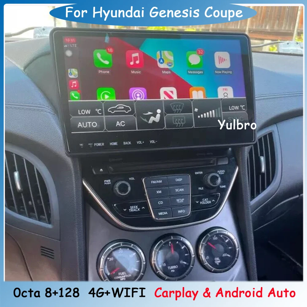 Автомагнитола для Hyundai Genesis Coupe мультимедийный плеер на Android с Gps видеоплеером