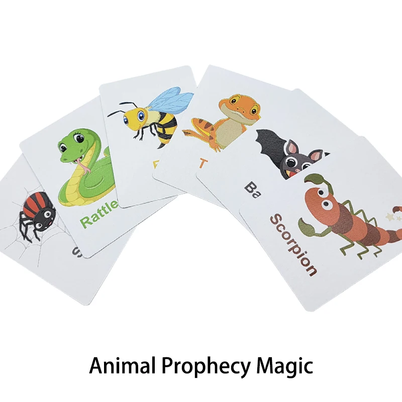 

Волшебная мультяшная Волшебная карточка с животными, детская игрушка, магические Обучающие волшебные игры для детей, легко сделать