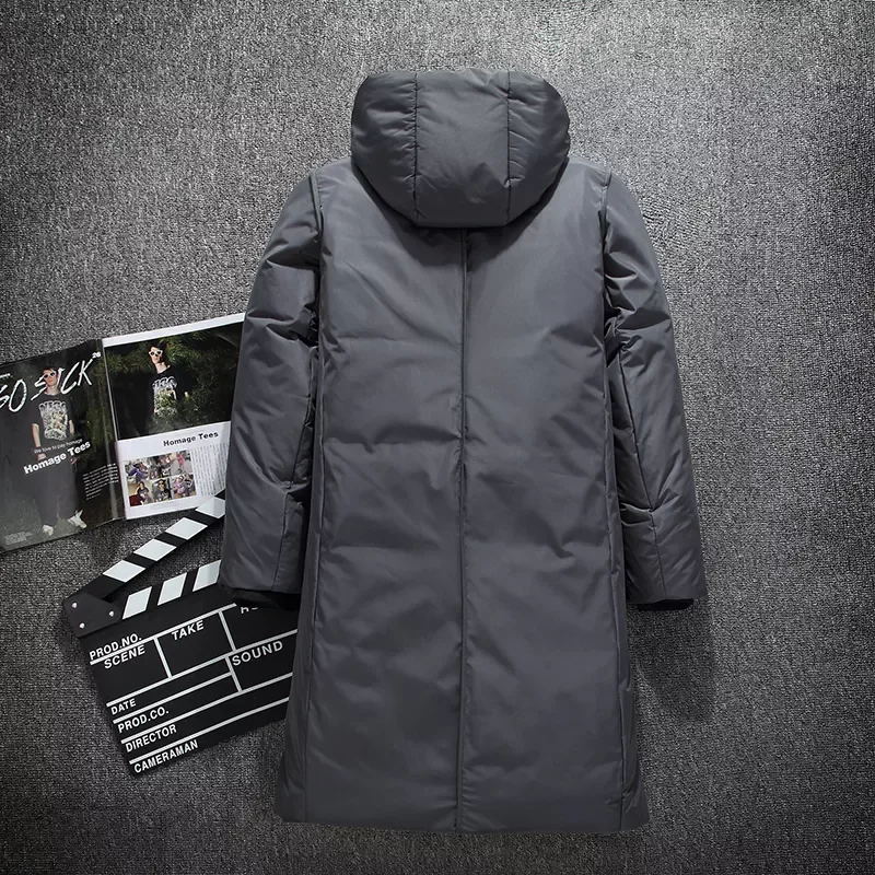 2022New Long warm winter Jacket Men's waterproof clothing male cotton autumn coat quality white duck down Parkas men Overcoa