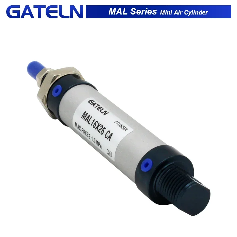 MAL16 MAL20 MAL25 MAL32 MAL40 Воздушный цилиндр Пневматический цилиндр Мини-алюминиевый сплав двойного действия