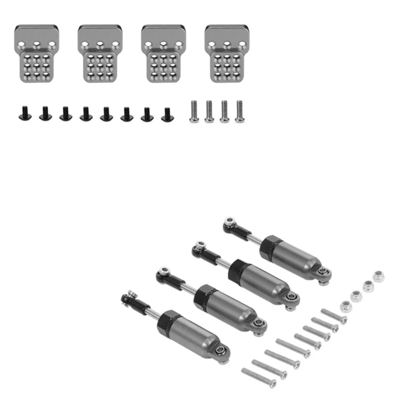

4Pcs Shock Absorber For WPL 1:16 Henglong C-14 C-24 With Shock Absorber Bracket Extender Seat For WPL C14 1/16 RC Car