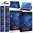 Чехол для планшета Huawei MediaPad M5 Lite 10,1M5 10,8MediaPad T5 10 10,1T3 8,0T3 10 9,6 дюйма, кожаный чехол + стилус