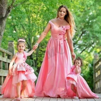 pink high end toddler flower girl dress birthday 3d flowers teen wedding party dresses fashion show first communion all ages