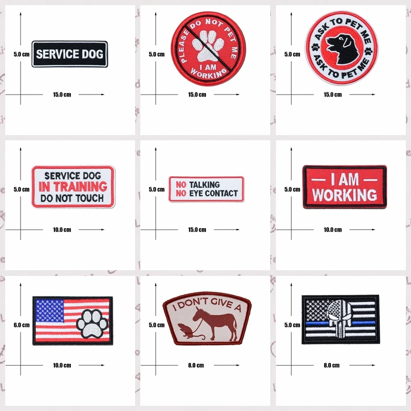 

Sheepdog Clothing Patch Embroidered Military Fan Badge Velcro Patch Patch Personality Outdoor Tactical Backpack Clothes Armband