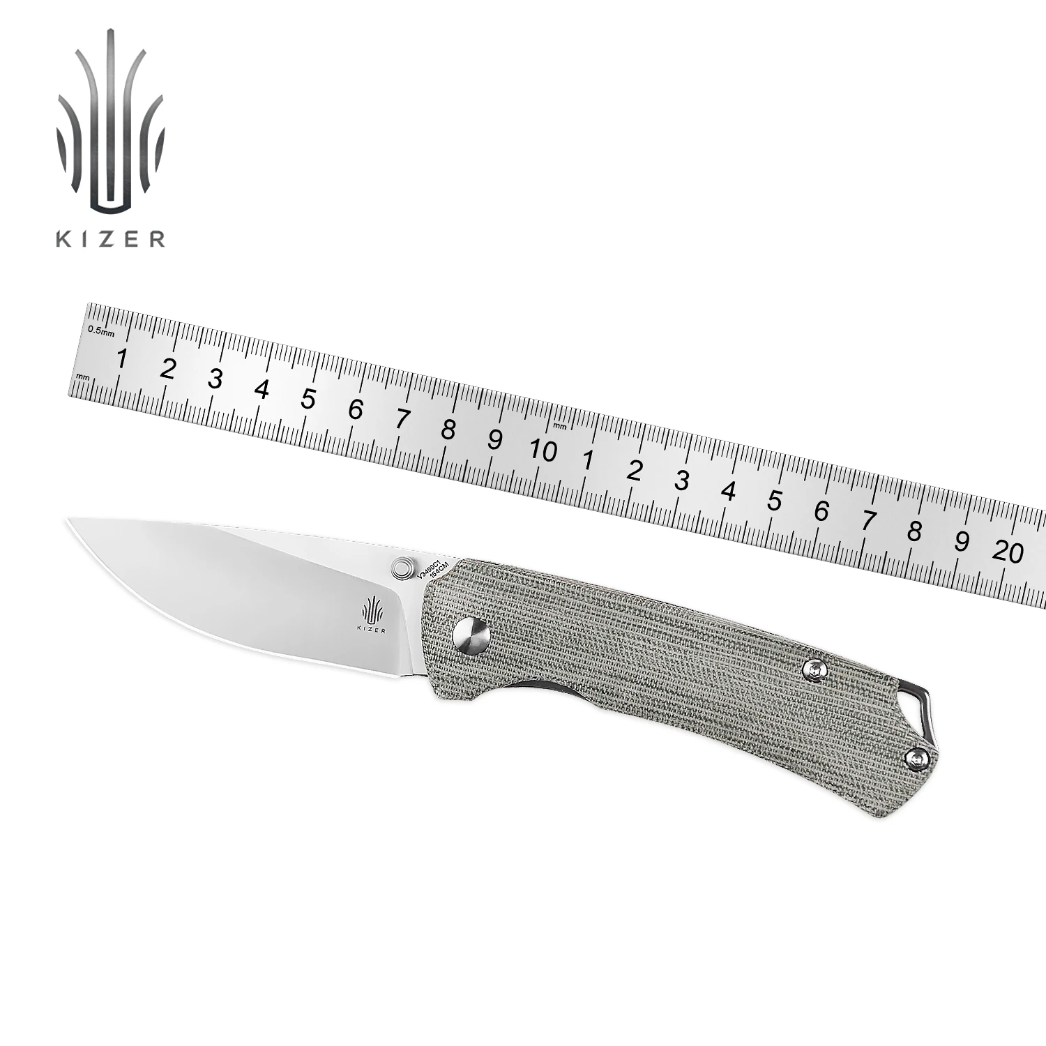 Тактический нож Kizer T1 V3490C1 новинка 2022 зеленая ручка из микрокарты со стальным